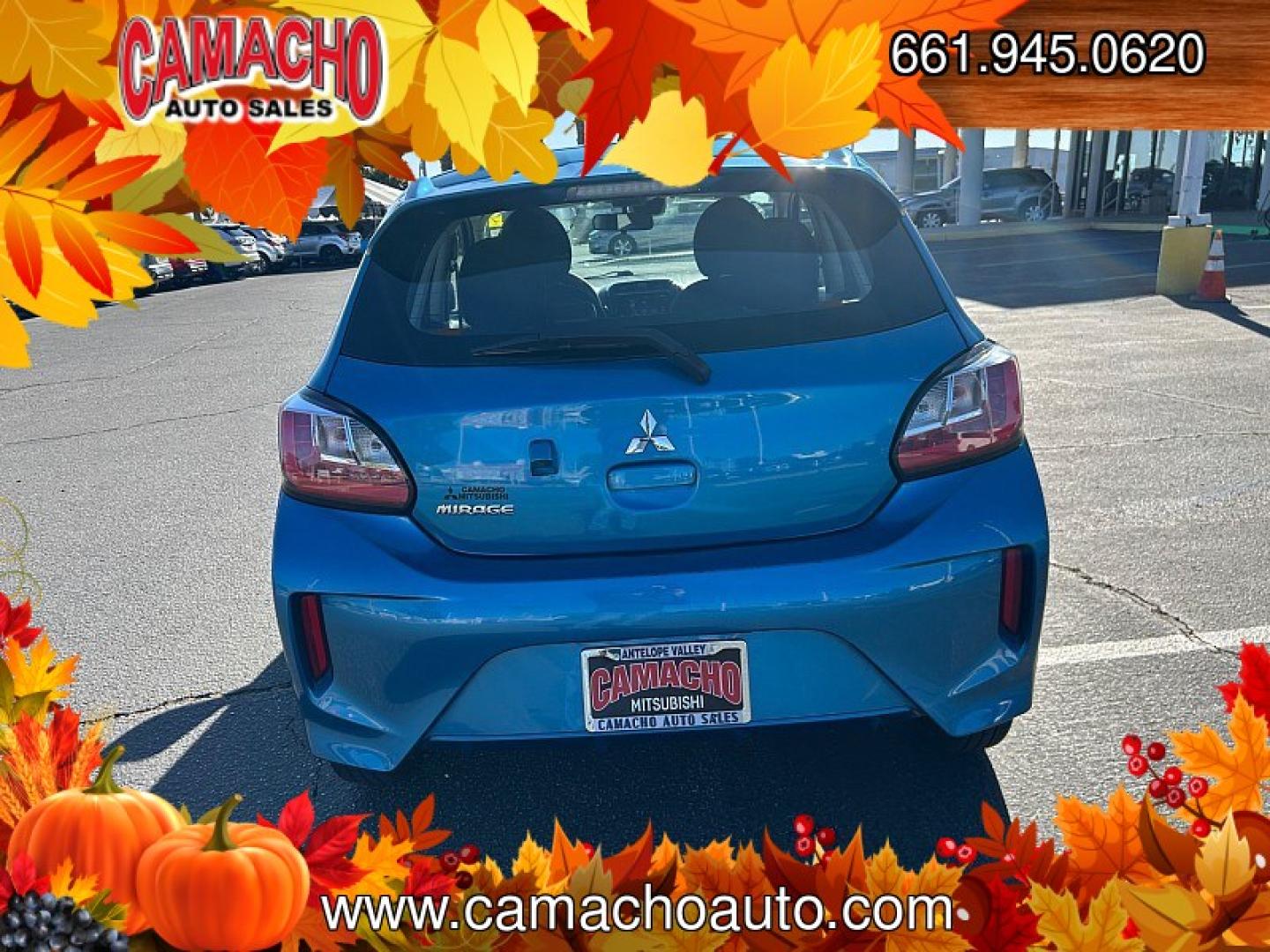 2024 BLUE /black Mitsubishi Mirage (ML32AUHJ3RH) with an 3-Cyl 1.2 Liter engine, Automatic CVT transmission, located at 412 Auto Vista Drive, Palmdale, CA, 93551, (661) 945-0620, 34.592636, -118.136681 - Great on gas and easy to drive, this 2024 Mitsubishi Mirage ES is a smart choice for everyday driving!Finished in Sapphire Blue Metallic with a black interior, this one-owner hatchback features a fuel-efficient 1.2L 3-cylinder engine and continuously variable transmission, earning an impressive EPA-- Photo#6