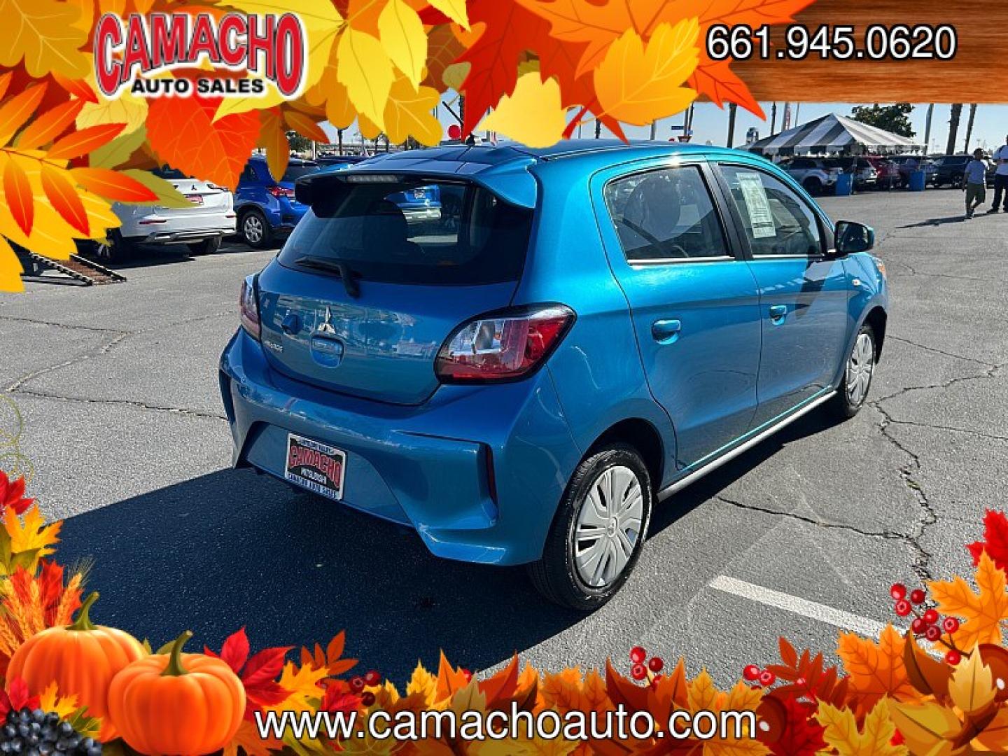 2024 BLUE /black Mitsubishi Mirage (ML32AUHJ3RH) with an 3-Cyl 1.2 Liter engine, Automatic CVT transmission, located at 412 Auto Vista Drive, Palmdale, CA, 93551, (661) 945-0620, 34.592636, -118.136681 - Great on gas and easy to drive, this 2024 Mitsubishi Mirage ES is a smart choice for everyday driving!Finished in Sapphire Blue Metallic with a black interior, this one-owner hatchback features a fuel-efficient 1.2L 3-cylinder engine and continuously variable transmission, earning an impressive EPA-- Photo#4