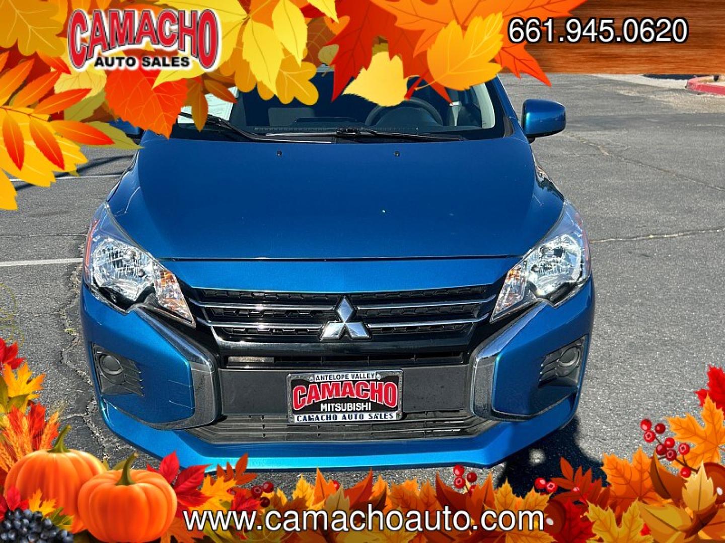 2024 BLUE /black Mitsubishi Mirage (ML32AUHJ3RH) with an 3-Cyl 1.2 Liter engine, Automatic CVT transmission, located at 412 Auto Vista Drive, Palmdale, CA, 93551, (661) 945-0620, 34.592636, -118.136681 - Great on gas and easy to drive, this 2024 Mitsubishi Mirage ES is a smart choice for everyday driving!Finished in Sapphire Blue Metallic with a black interior, this one-owner hatchback features a fuel-efficient 1.2L 3-cylinder engine and continuously variable transmission, earning an impressive EPA-- Photo#3