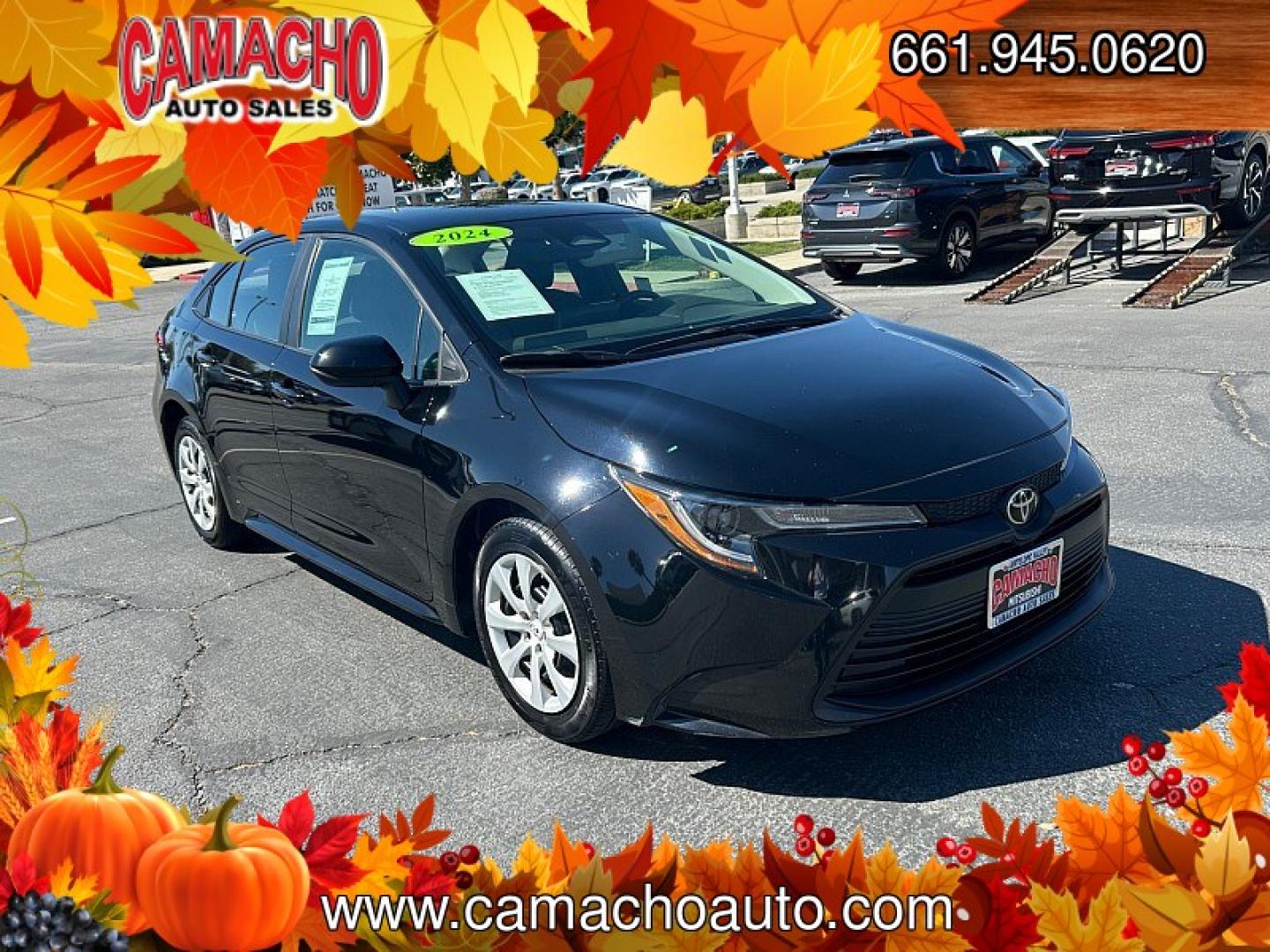 2024 Black Toyota Corolla (5YFB4MDE4RP) with an 4-Cyl Hybrid 1.8 Liter engine, Automatic CVT transmission, located at 412 Auto Vista Drive, Palmdale, CA, 93551, (661) 945-0620, 34.592636, -118.136681- Photo#0
