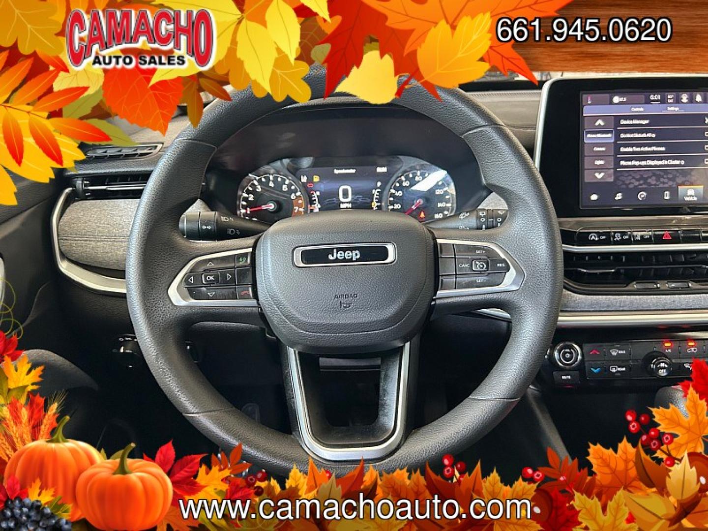 2025 BLACK /black Jeep Compass (3C4NJDAN9ST) with an 4-Cyl Turbo 2.0 Liter engine, Automatic 8-Spd transmission, located at 412 Auto Vista Drive, Palmdale, CA, 93551, (661) 945-0620, 34.592636, -118.136681 - Adventure-ready and packed with modern safety features, this 2025 Jeep Compass Sport 4x4 is ready for the road ahead!Finished in Diamond Black Crystal Pearl-Coat with a black cloth interior, this one-owner SUV features a turbocharged 2.0L 4-cylinder engine paired with an 8-speed automatic transmissi- Photo#21