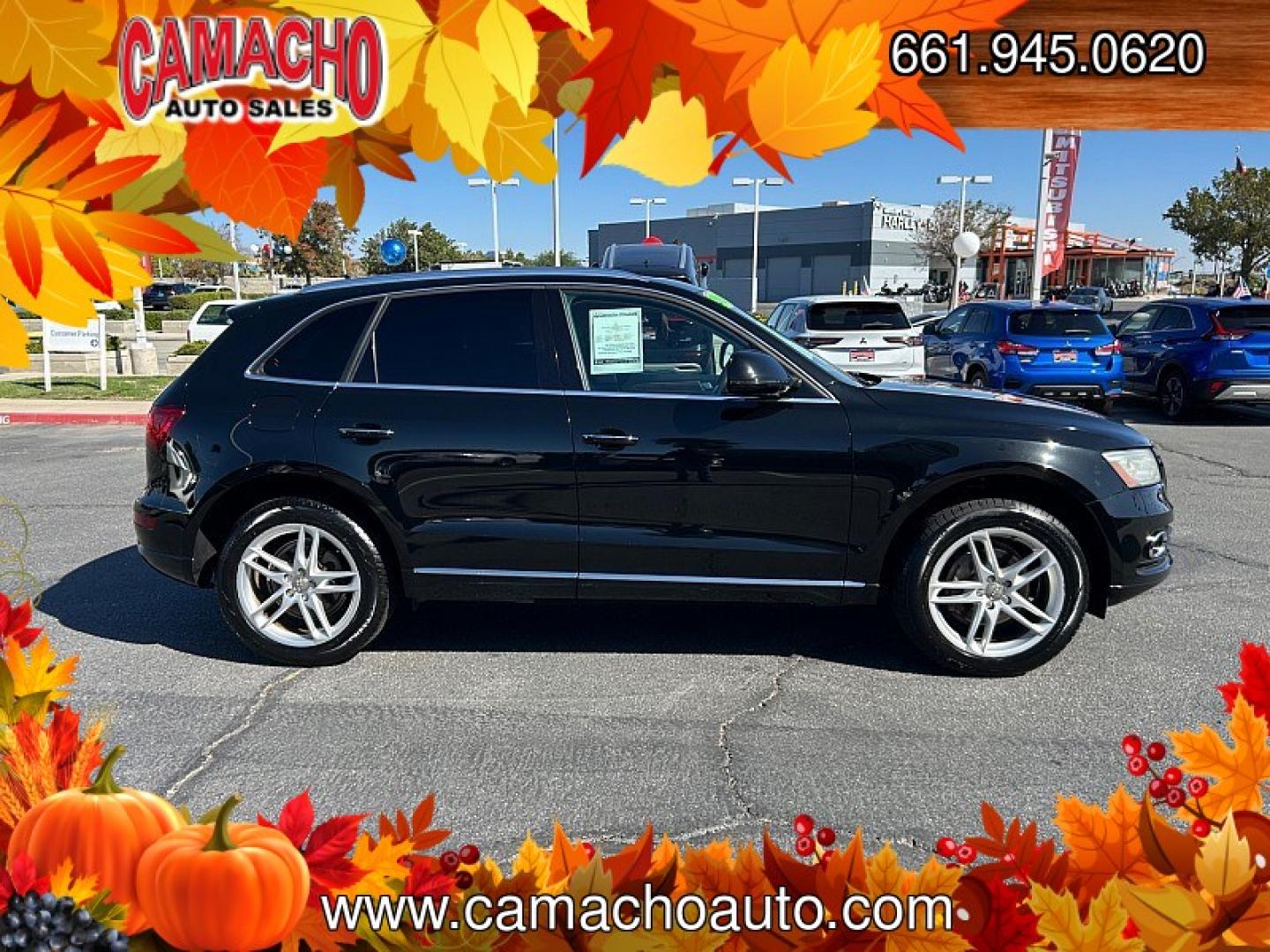 2016 BLACK Audi Q5 (WA1C2AFP2GA) with an 4-Cyl Turbo 2.0 Liter engine, Auto 8-Spd Tiptronic Spt transmission, located at 412 Auto Vista Drive, Palmdale, CA, 93551, (661) 945-0620, 34.592636, -118.136681- Photo#3