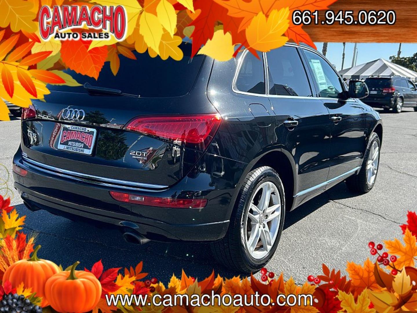 2016 BLACK Audi Q5 (WA1C2AFP2GA) with an 4-Cyl Turbo 2.0 Liter engine, Auto 8-Spd Tiptronic Spt transmission, located at 412 Auto Vista Drive, Palmdale, CA, 93551, (661) 945-0620, 34.592636, -118.136681- Photo#4