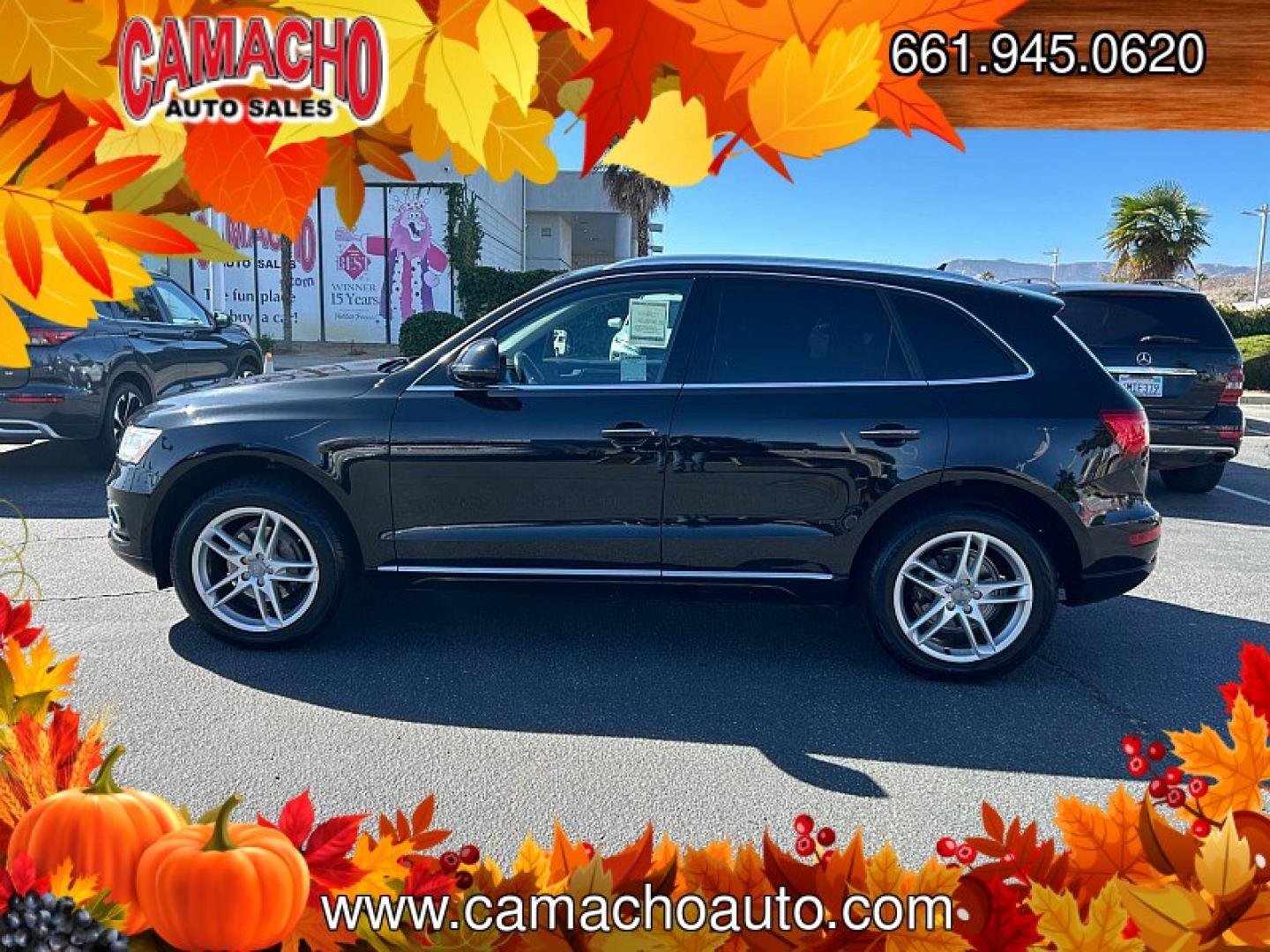 2016 BLACK Audi Q5 (WA1C2AFP2GA) with an 4-Cyl Turbo 2.0 Liter engine, Auto 8-Spd Tiptronic Spt transmission, located at 412 Auto Vista Drive, Palmdale, CA, 93551, (661) 945-0620, 34.592636, -118.136681- Photo#7