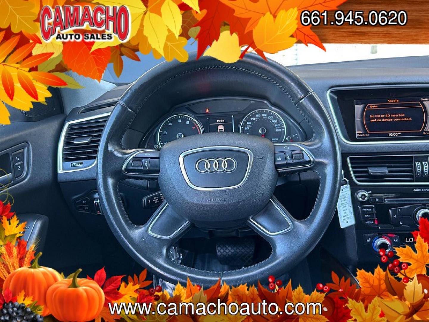 2016 BLACK Audi Q5 (WA1C2AFP2GA) with an 4-Cyl Turbo 2.0 Liter engine, Auto 8-Spd Tiptronic Spt transmission, located at 412 Auto Vista Drive, Palmdale, CA, 93551, (661) 945-0620, 34.592636, -118.136681- Photo#10