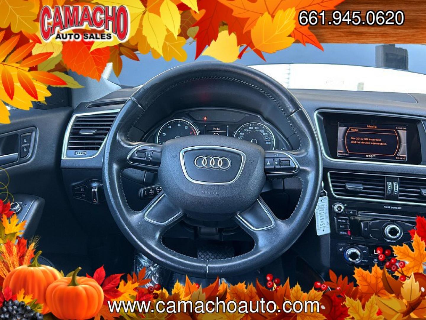 2016 BLACK Audi Q5 (WA1C2AFP2GA) with an 4-Cyl Turbo 2.0 Liter engine, Auto 8-Spd Tiptronic Spt transmission, located at 412 Auto Vista Drive, Palmdale, CA, 93551, (661) 945-0620, 34.592636, -118.136681- Photo#13