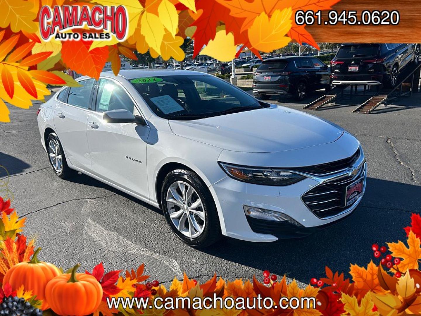 2024 White Chevrolet Malibu (1G1ZD5ST9RF) with an 4-Cyl Turbo 1.5 Liter engine, Automatic CVT transmission, located at 412 Auto Vista Drive, Palmdale, CA, 93551, (661) 945-0620, 34.592636, -118.136681- Photo#0