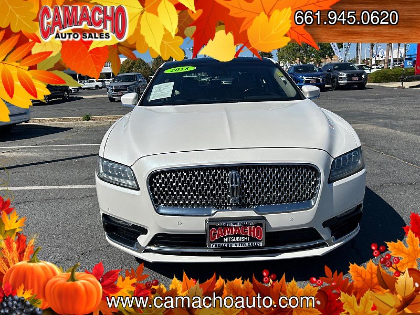 2018 WHITE /tan Lincoln Continental (1LN6L9NC5J5) with an V6 Twin Turbo 3.0 Liter engine, Auto 6-Spd SelectShift transmission, located at 412 Auto Vista Drive, Palmdale, CA, 93551, (661) 945-0620, 34.592636, -118.136681 - Luxury, power, and premium comfort come together in this 2018 Lincoln Continental Reserve AWD! Finished in elegant White Platinum Metallic Tri-Coat with a Jade Gray leather interior, this one-owner luxury sedan features a powerful 3.0L twin-turbocharged V6 engine paired with a 6-speed SelectShift au- Photo#1