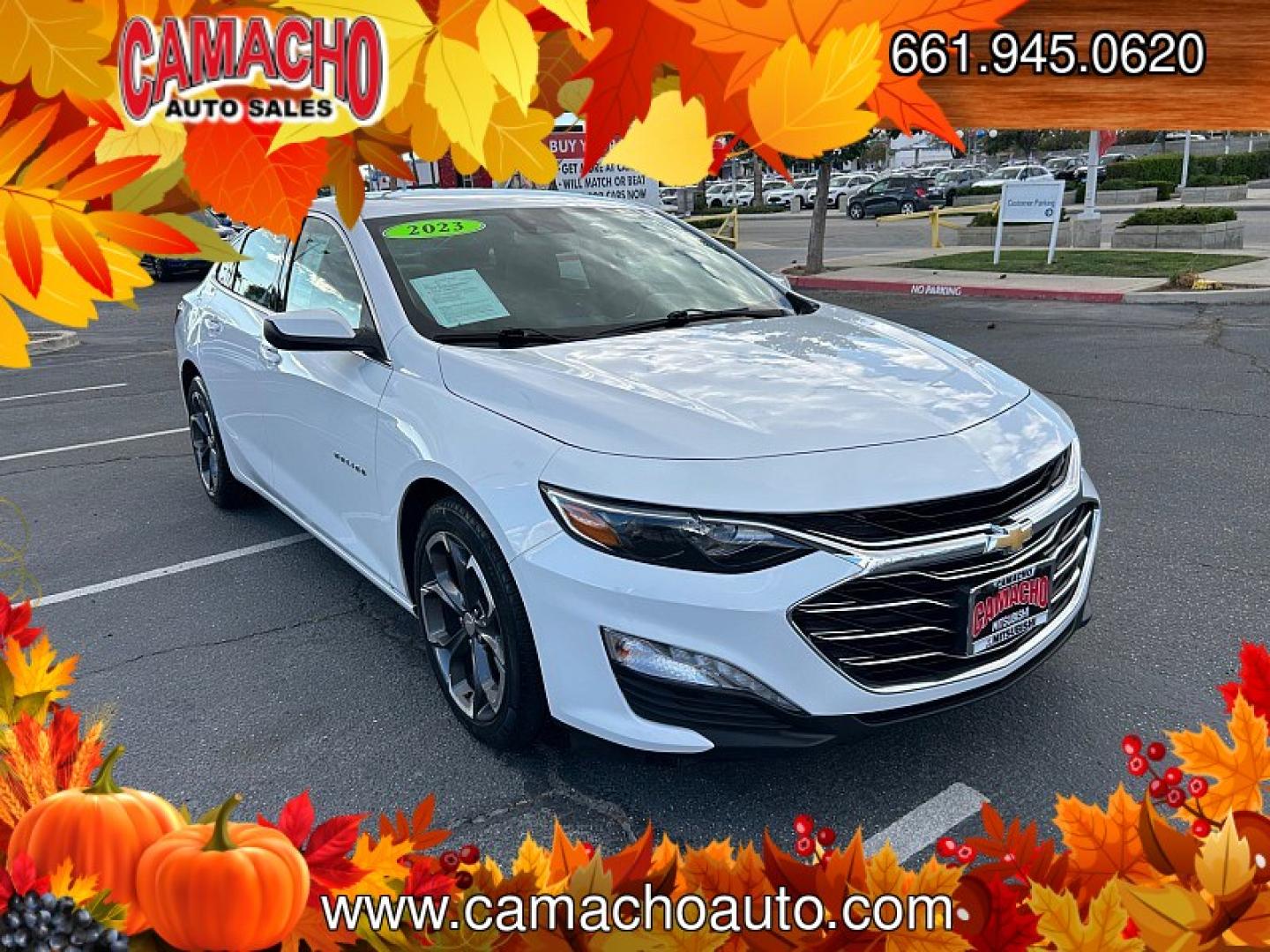 2023 WHITE Chevrolet Malibu (1G1ZD5STXPF) with an 4-Cyl Turbo 1.5 Liter engine, Automatic CVT transmission, located at 412 Auto Vista Drive, Palmdale, CA, 93551, (661) 945-0620, 34.592636, -118.136681- Photo#0
