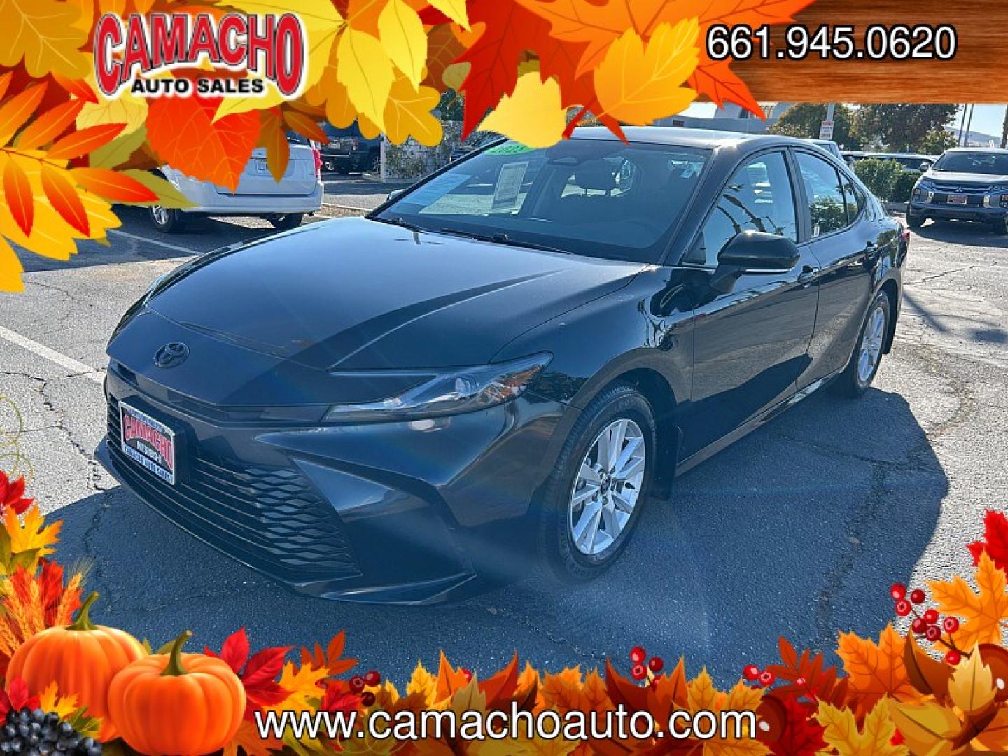 2025 Black Toyota Camry (4T1DAACK0SU) with an 4-Cyl Hybrid 2.5 Liter engine, Automatic CVT transmission, located at 412 Auto Vista Drive, Palmdale, CA, 93551, (661) 945-0620, 34.592636, -118.136681- Photo#2