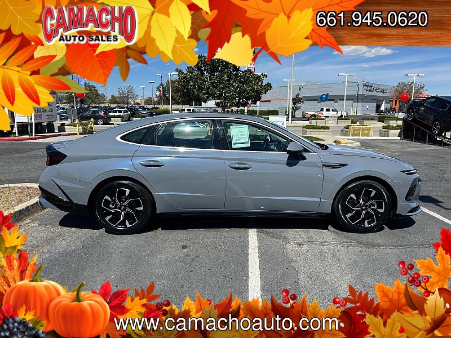 2025 Blue Hyundai Sonata (KMHL64JA8SA) with an 4-Cyl 2.5 Liter engine, Automatic 8-Spd transmission, located at 412 Auto Vista Drive, Palmdale, CA, 93551, (661) 945-0620, 34.592636, -118.136681- Photo#3