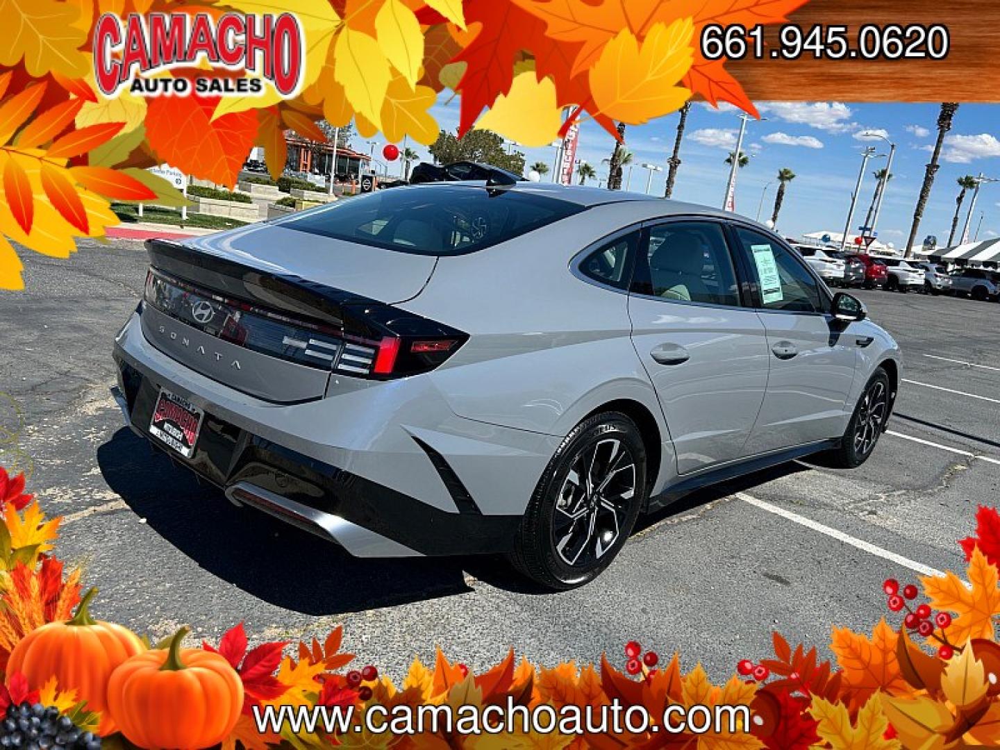 2025 Blue Hyundai Sonata (KMHL64JA8SA) with an 4-Cyl 2.5 Liter engine, Automatic 8-Spd transmission, located at 412 Auto Vista Drive, Palmdale, CA, 93551, (661) 945-0620, 34.592636, -118.136681- Photo#4