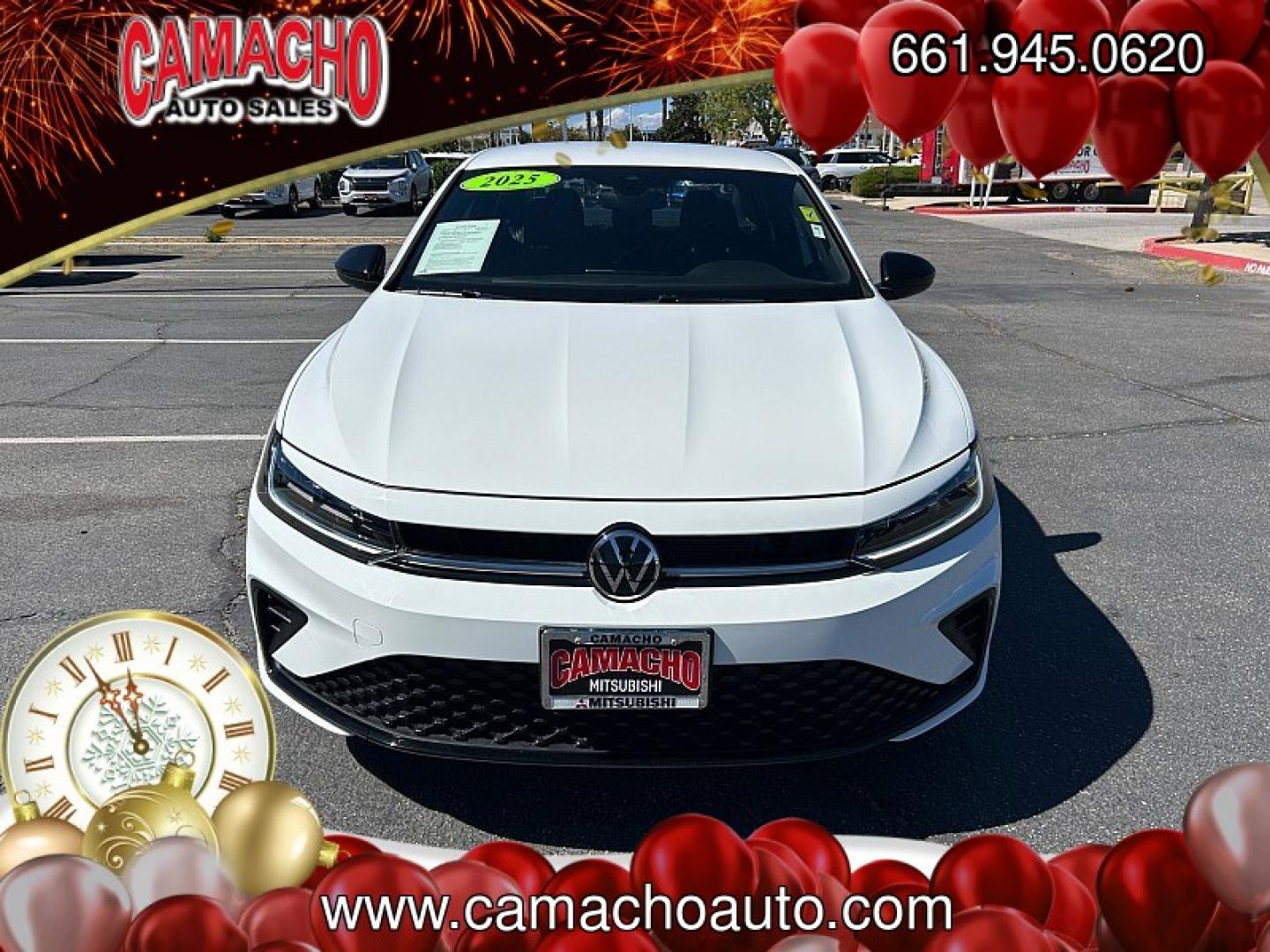 2025 WHITE Volkswagen Jetta (3VWBX7BU6SM) with an 4-Cyl Turbo 1.5 Liter engine, Automatic 8-Spd transmission, located at 412 Auto Vista Drive, Palmdale, CA, 93551, (661) 945-0620, 34.592636, -118.136681- Photo#1