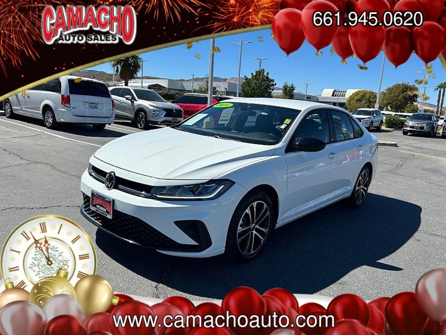 2025 WHITE Volkswagen Jetta (3VWBX7BU6SM) with an 4-Cyl Turbo 1.5 Liter engine, Automatic 8-Spd transmission, located at 412 Auto Vista Drive, Palmdale, CA, 93551, (661) 945-0620, 34.592636, -118.136681- Photo#2