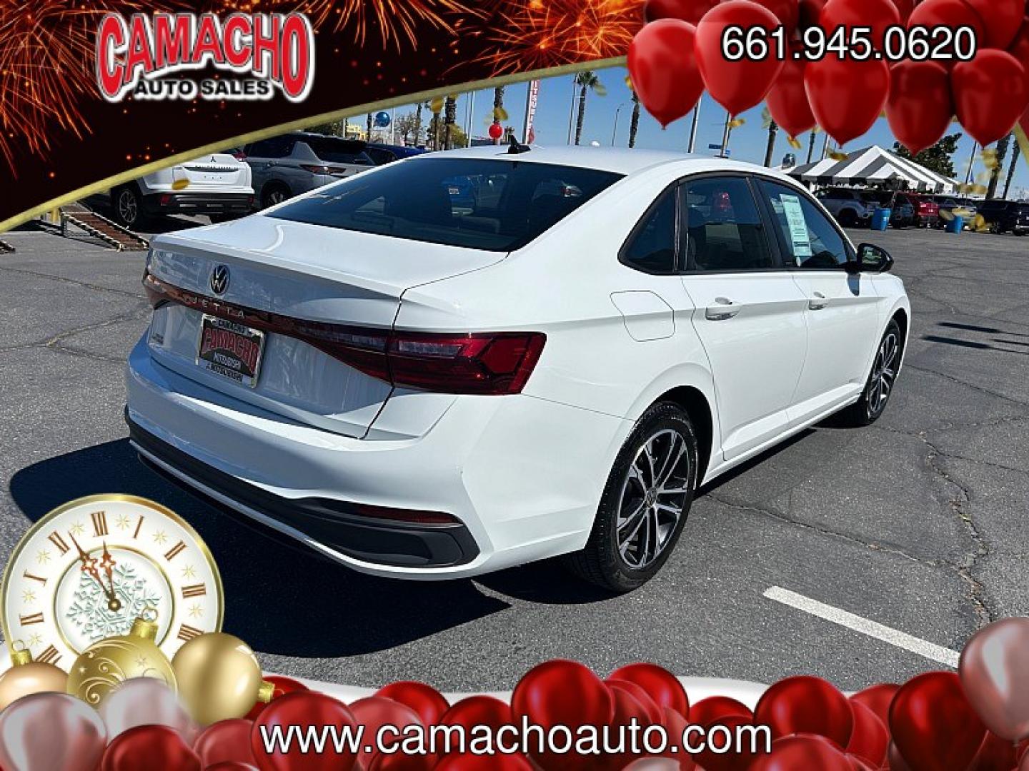 2025 WHITE Volkswagen Jetta (3VWBX7BU6SM) with an 4-Cyl Turbo 1.5 Liter engine, Automatic 8-Spd transmission, located at 412 Auto Vista Drive, Palmdale, CA, 93551, (661) 945-0620, 34.592636, -118.136681- Photo#4