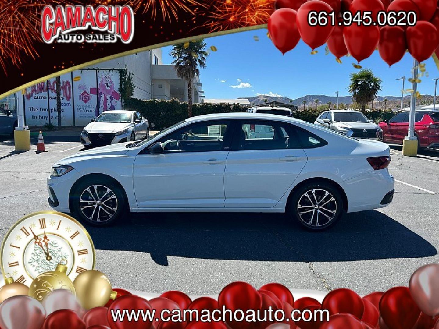 2025 WHITE Volkswagen Jetta (3VWBX7BU6SM) with an 4-Cyl Turbo 1.5 Liter engine, Automatic 8-Spd transmission, located at 412 Auto Vista Drive, Palmdale, CA, 93551, (661) 945-0620, 34.592636, -118.136681- Photo#7