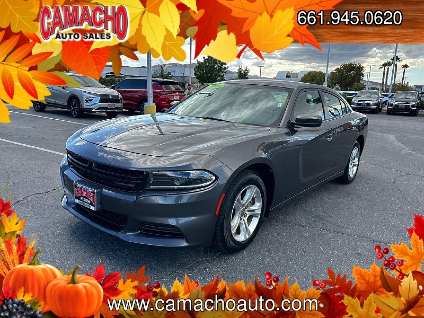 2022 GRAY Dodge Charger (2C3CDXBG4NH) with an V6 3.6 Liter engine, Automatic 8-Spd w/AutoStick transmission, located at 412 Auto Vista Drive, Palmdale, CA, 93551, (661) 945-0620, 34.592636, -118.136681- Photo#2