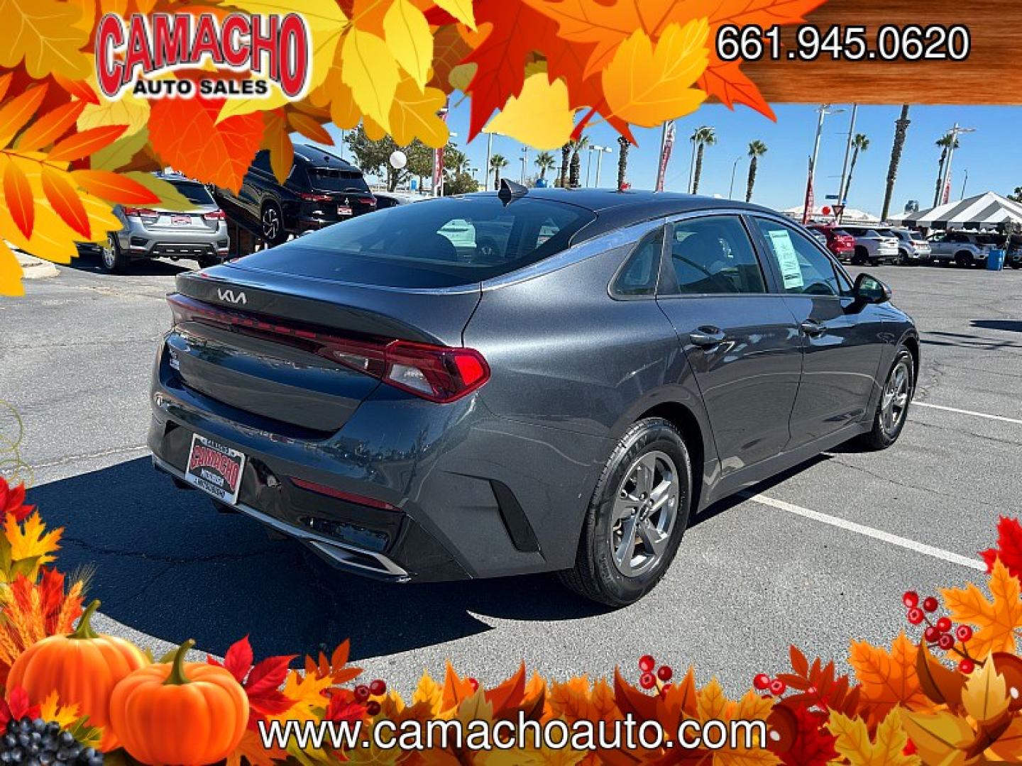 2022 GRAY Kia K5 (5XXG14J25NG) with an 4-Cyl Turbo 1.6 Liter engine, Automatic 8-Spd transmission, located at 412 Auto Vista Drive, Palmdale, CA, 93551, (661) 945-0620, 34.592636, -118.136681- Photo#4