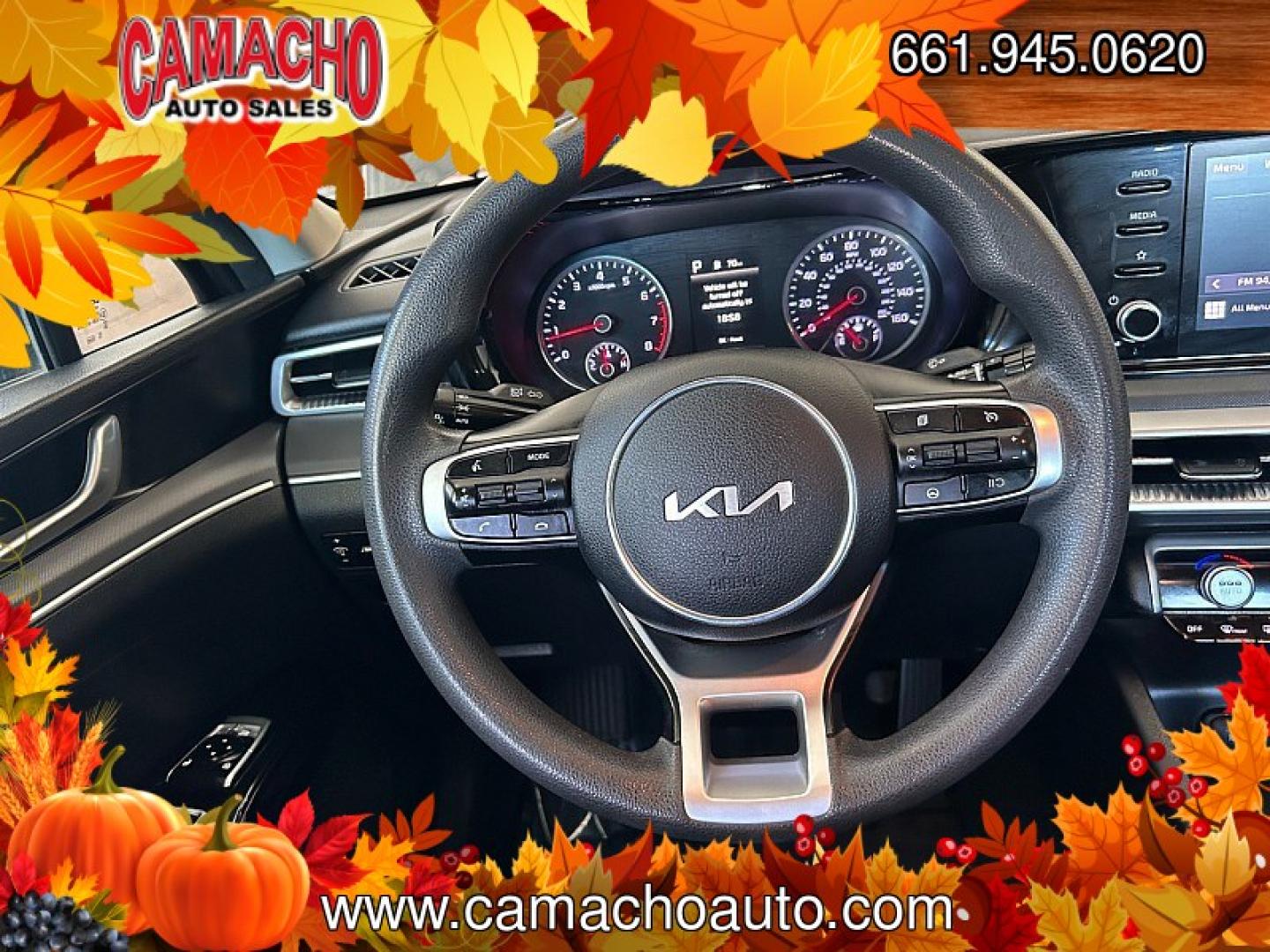 2022 GRAY Kia K5 (5XXG14J25NG) with an 4-Cyl Turbo 1.6 Liter engine, Automatic 8-Spd transmission, located at 412 Auto Vista Drive, Palmdale, CA, 93551, (661) 945-0620, 34.592636, -118.136681- Photo#24