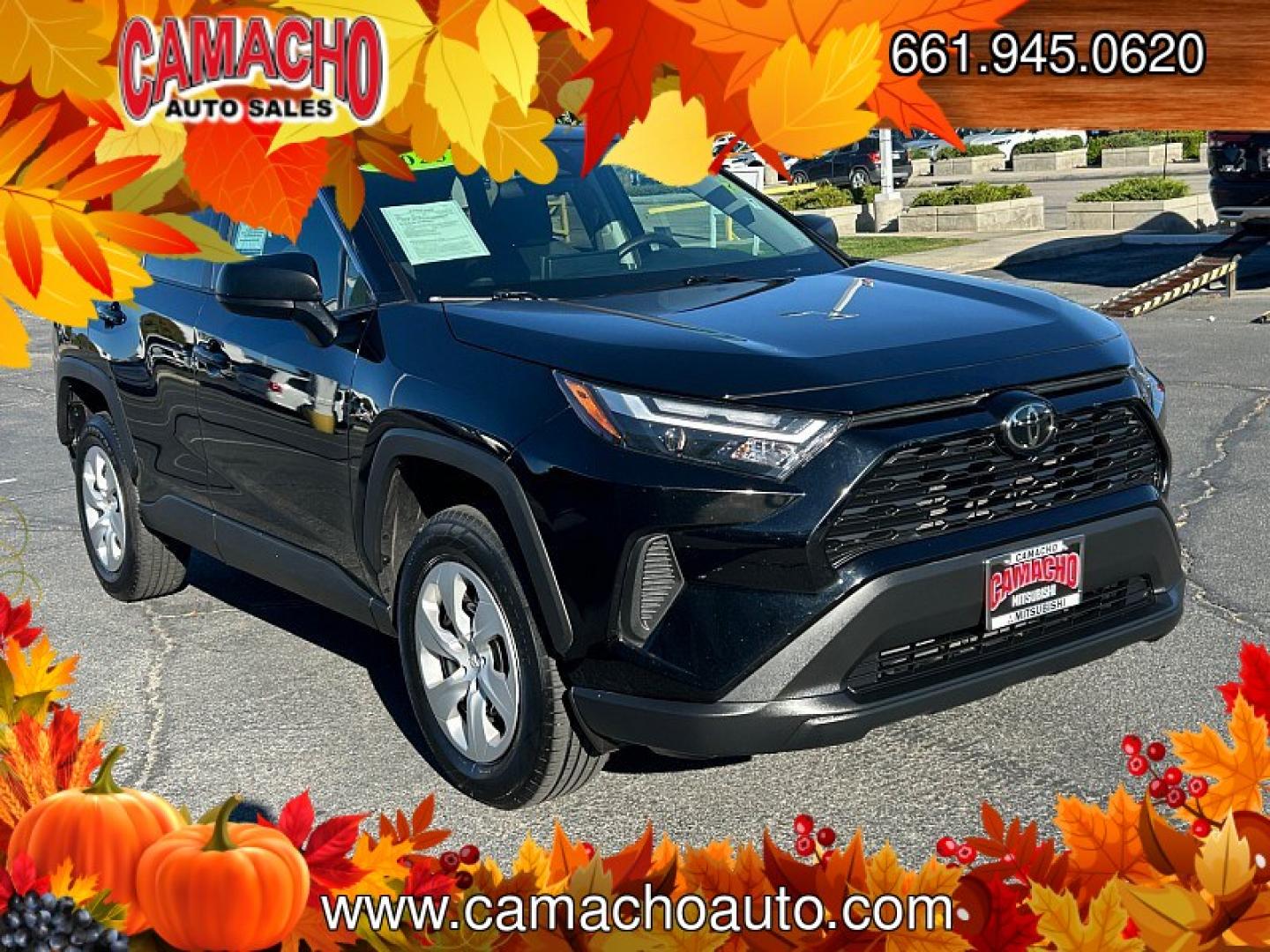 2025 BLACK Toyota RAV4 (2T3F1RFV1SC) with an 4-Cyl 2.5 Liter engine, Automatic 8-Spd w/Direct transmission, located at 412 Auto Vista Drive, Palmdale, CA, 93551, (661) 945-0620, 34.592636, -118.136681- Photo#0