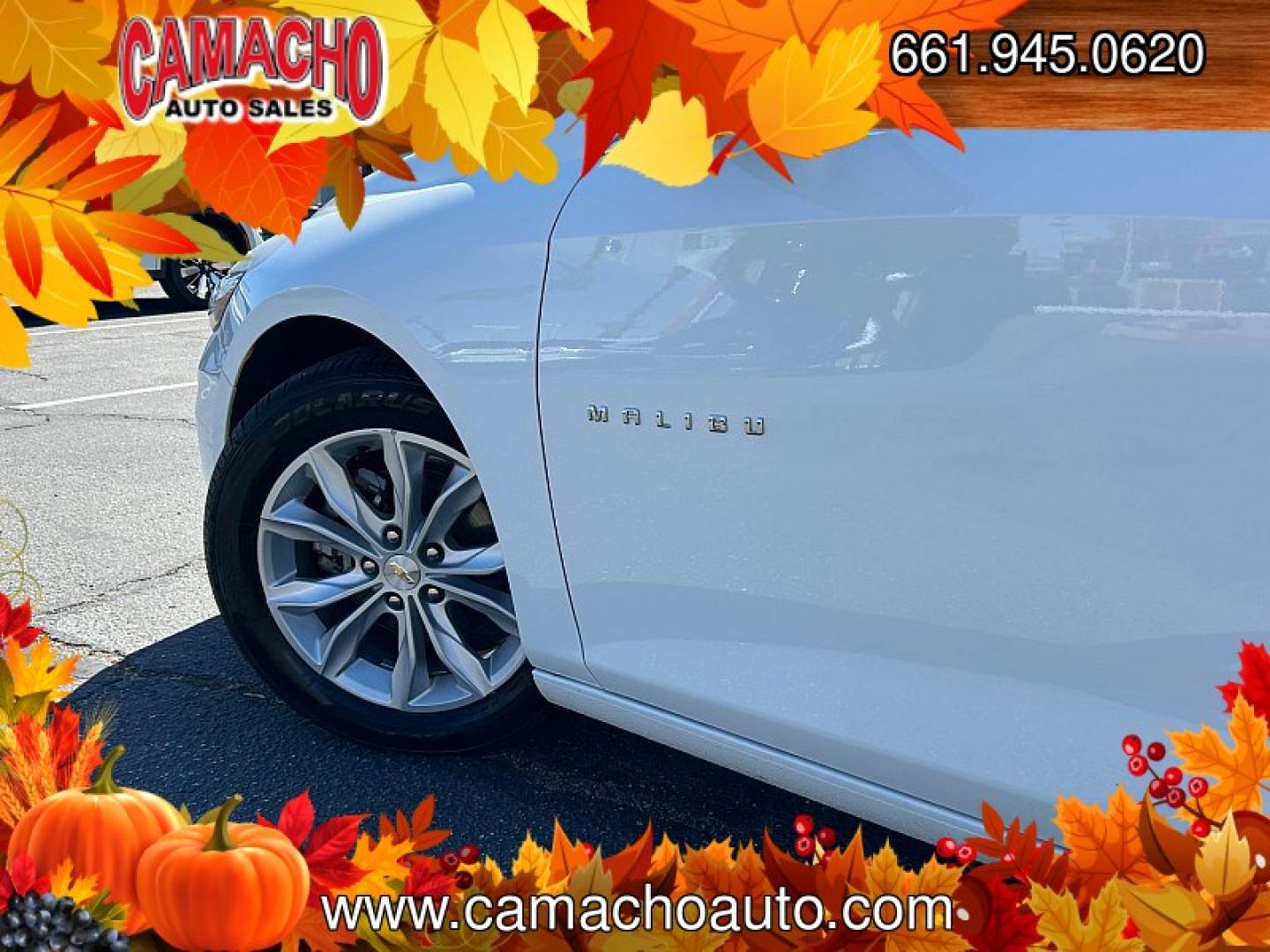 2025 White Chevrolet Malibu (1G1ZD5ST7SF) with an 4-Cyl Turbo 1.5 Liter engine, Automatic CVT transmission, located at 412 Auto Vista Drive, Palmdale, CA, 93551, (661) 945-0620, 34.592636, -118.136681- Photo#7