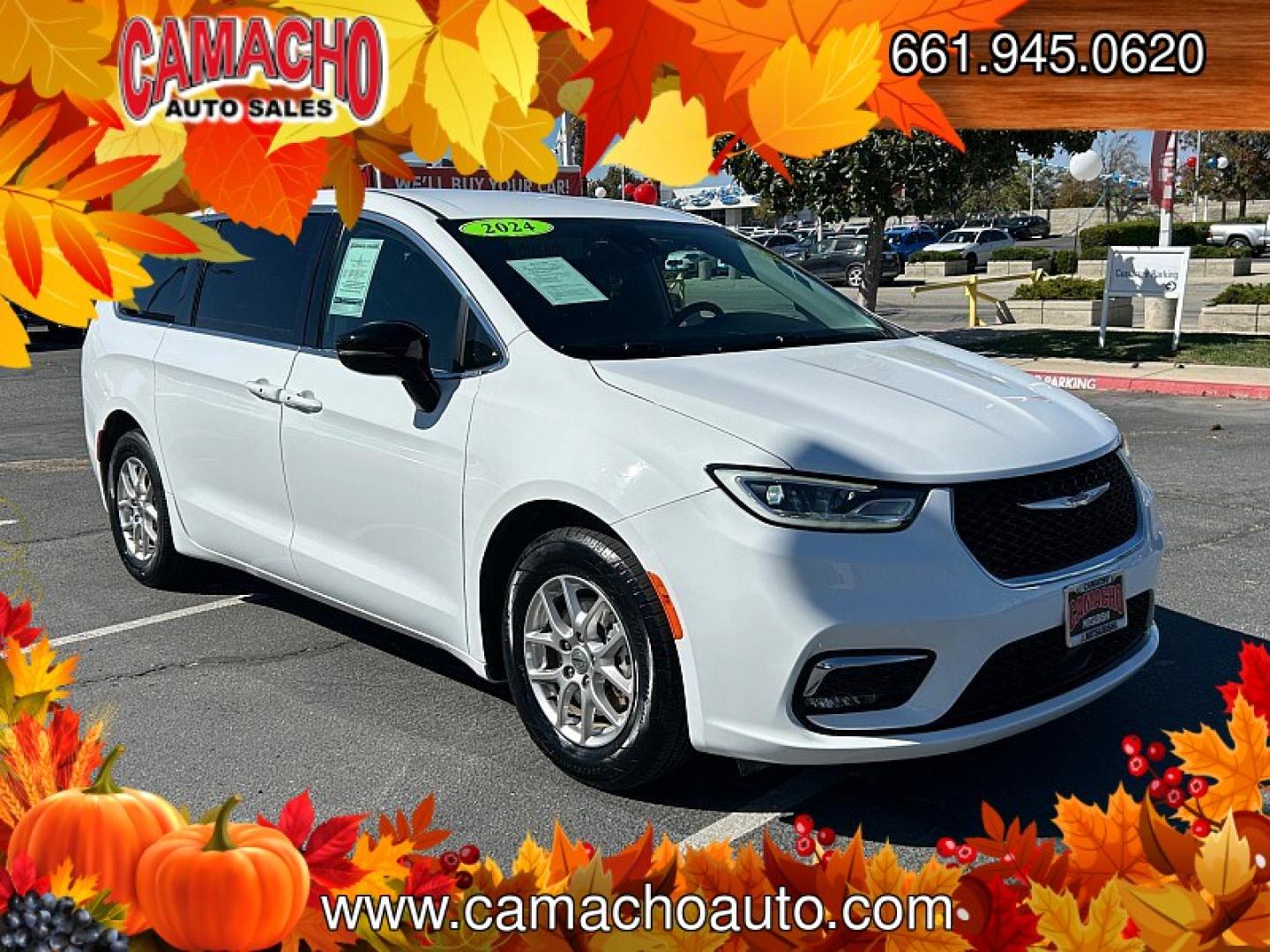 2024 WHITE Chrysler Pacifica (2C4RC1BGXRR) with an V6 3.6 Liter engine, Automatic 9-Spd transmission, located at 412 Auto Vista Drive, Palmdale, CA, 93551, (661) 945-0620, 34.592636, -118.136681- Photo#0