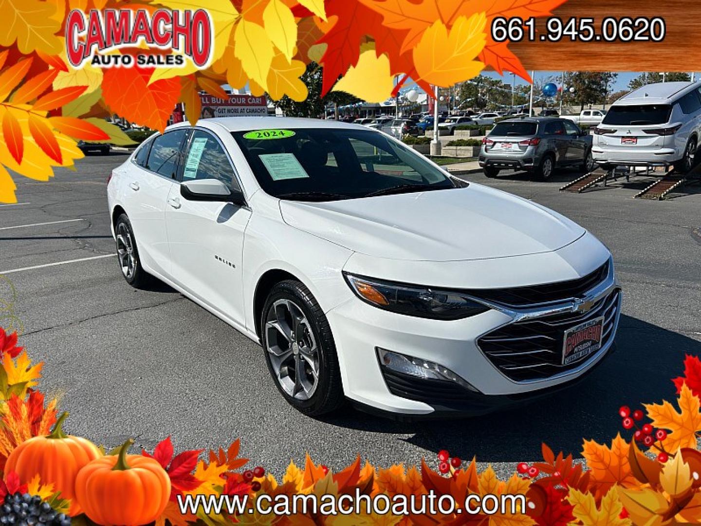 2024 White Chevrolet Malibu (1G1ZD5STXRF) with an 4-Cyl Turbo 1.5 Liter engine, Automatic CVT transmission, located at 412 Auto Vista Drive, Palmdale, CA, 93551, (661) 945-0620, 34.592636, -118.136681- Photo#0