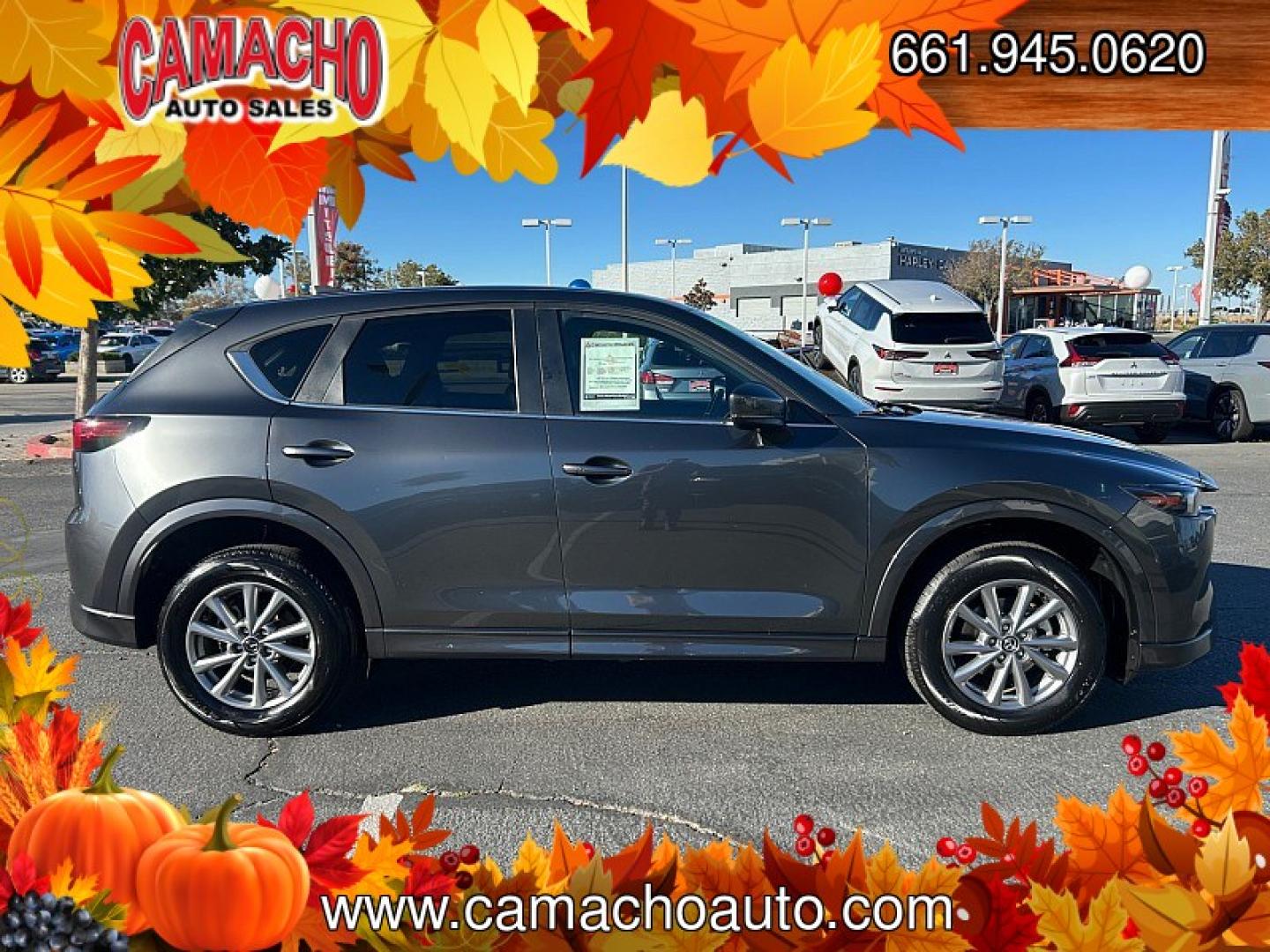 2025 GRAY Mazda CX-5 (JM3KFBCLXS0) with an 4-Cyl 2.5 Liter engine, Automatic 6-Spd transmission, located at 412 Auto Vista Drive, Palmdale, CA, 93551, (661) 945-0620, 34.592636, -118.136681- Photo#6