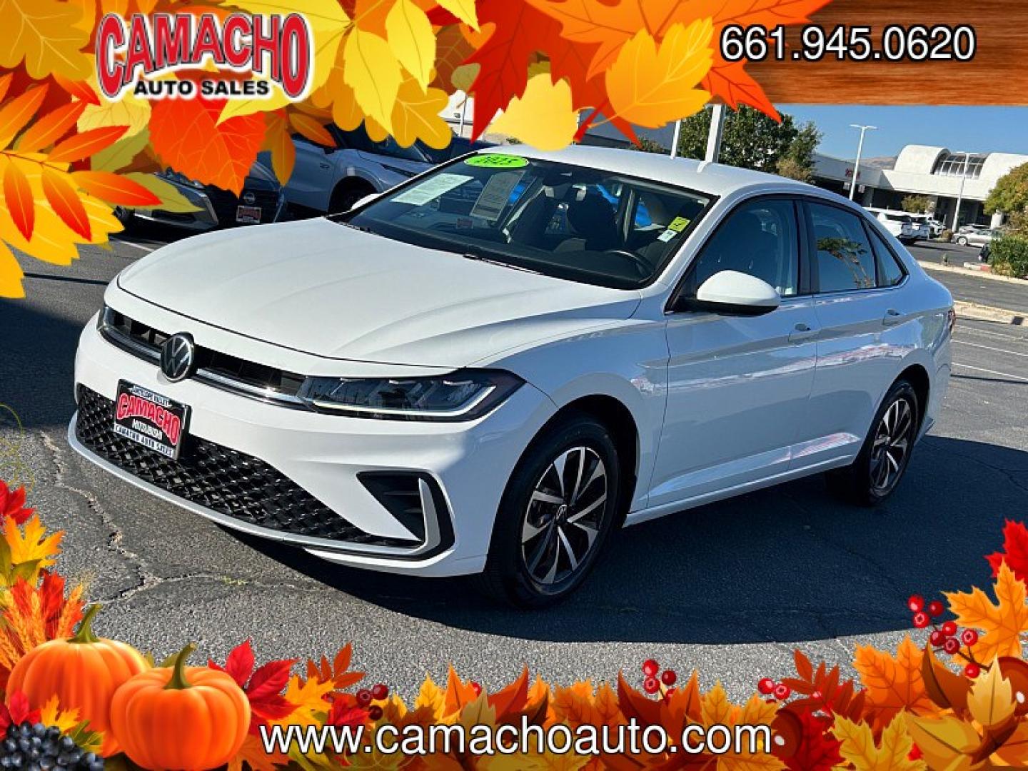2025 WHITE Volkswagen Jetta (3VW5X7BU1SM) with an 4-Cyl Turbo 1.5 Liter engine, Automatic 8-Spd transmission, located at 412 Auto Vista Drive, Palmdale, CA, 93551, (661) 945-0620, 34.592636, -118.136681- Photo#3