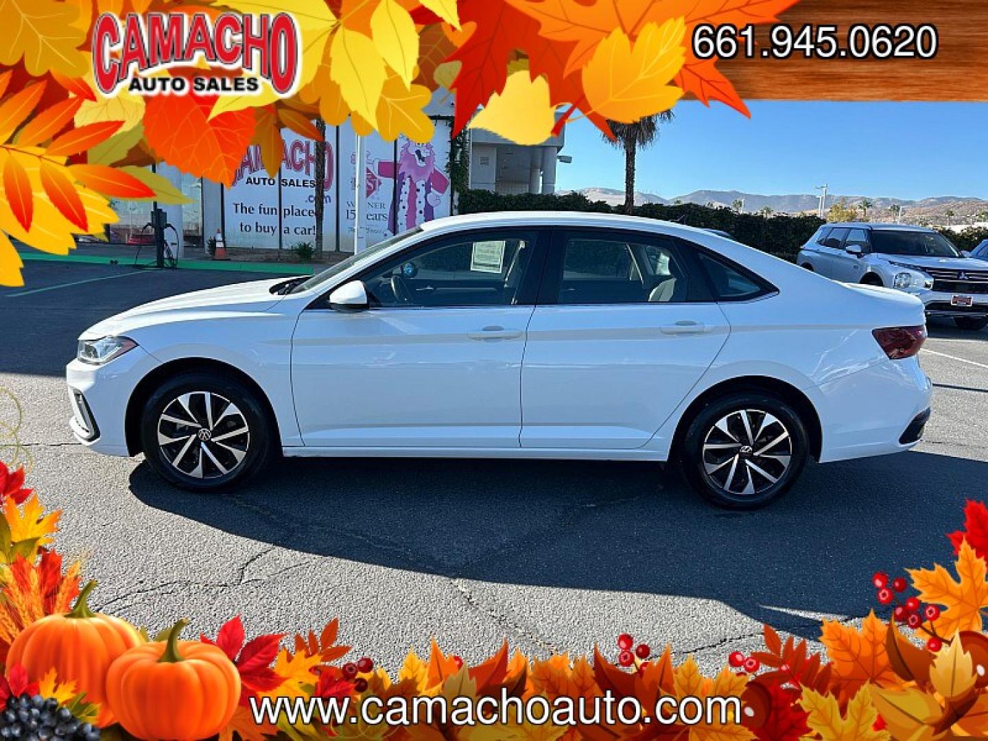 2025 WHITE Volkswagen Jetta (3VW5X7BU1SM) with an 4-Cyl Turbo 1.5 Liter engine, Automatic 8-Spd transmission, located at 412 Auto Vista Drive, Palmdale, CA, 93551, (661) 945-0620, 34.592636, -118.136681- Photo#8