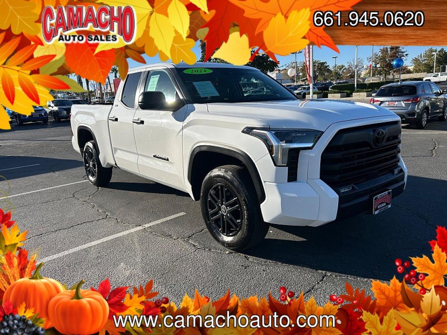 2024 WHITE Toyota Tundra 4WD (5TFLA5DA1RX) with an V6 Twin Turbo 3.4 Liter engine, Automatic 10-Spd transmission, located at 412 Auto Vista Drive, Palmdale, CA, 93551, (661) 945-0620, 34.592636, -118.136681- Photo#0