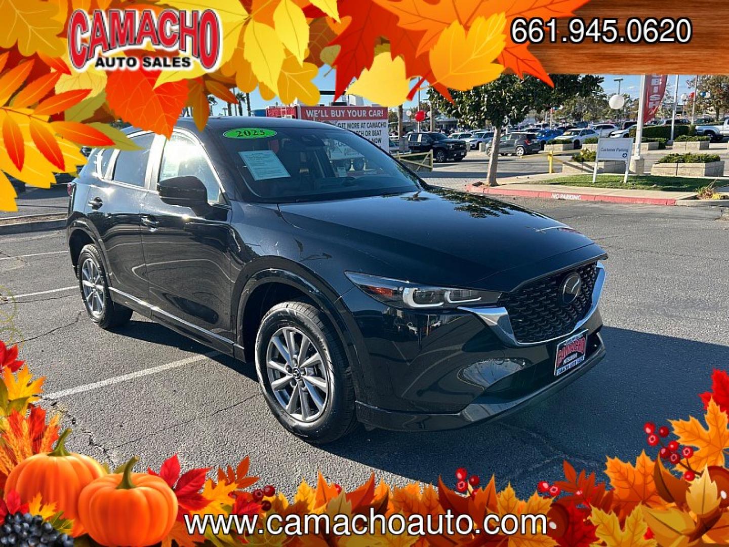 2025 Black Mazda CX-5 (JM3KFBBLXS0) with an 4-Cyl 2.5 Liter engine, Automatic 6-Spd transmission, located at 412 Auto Vista Drive, Palmdale, CA, 93551, (661) 945-0620, 34.592636, -118.136681- Photo#0