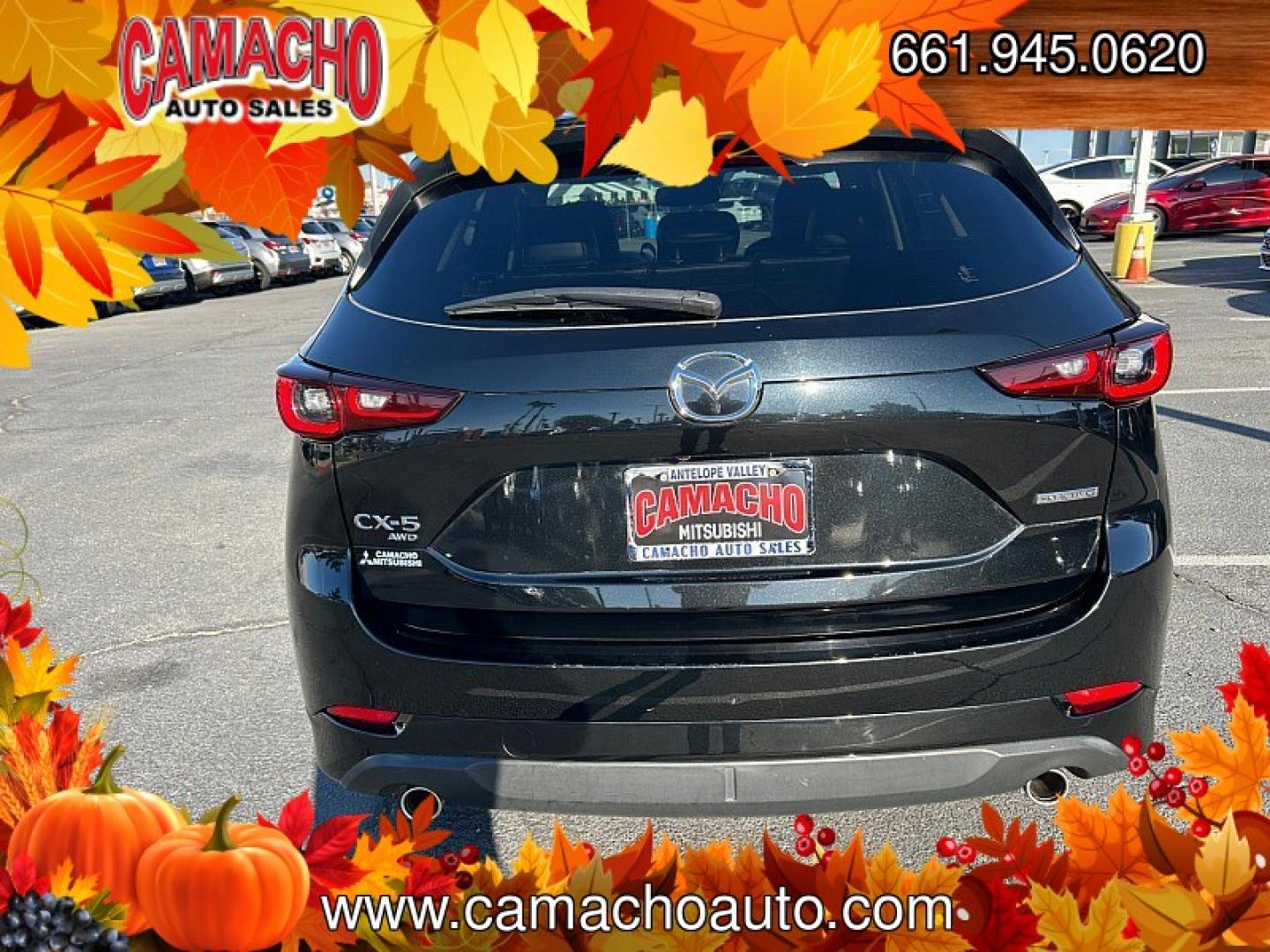 2025 Black Mazda CX-5 (JM3KFBBLXS0) with an 4-Cyl 2.5 Liter engine, Automatic 6-Spd transmission, located at 412 Auto Vista Drive, Palmdale, CA, 93551, (661) 945-0620, 34.592636, -118.136681- Photo#3