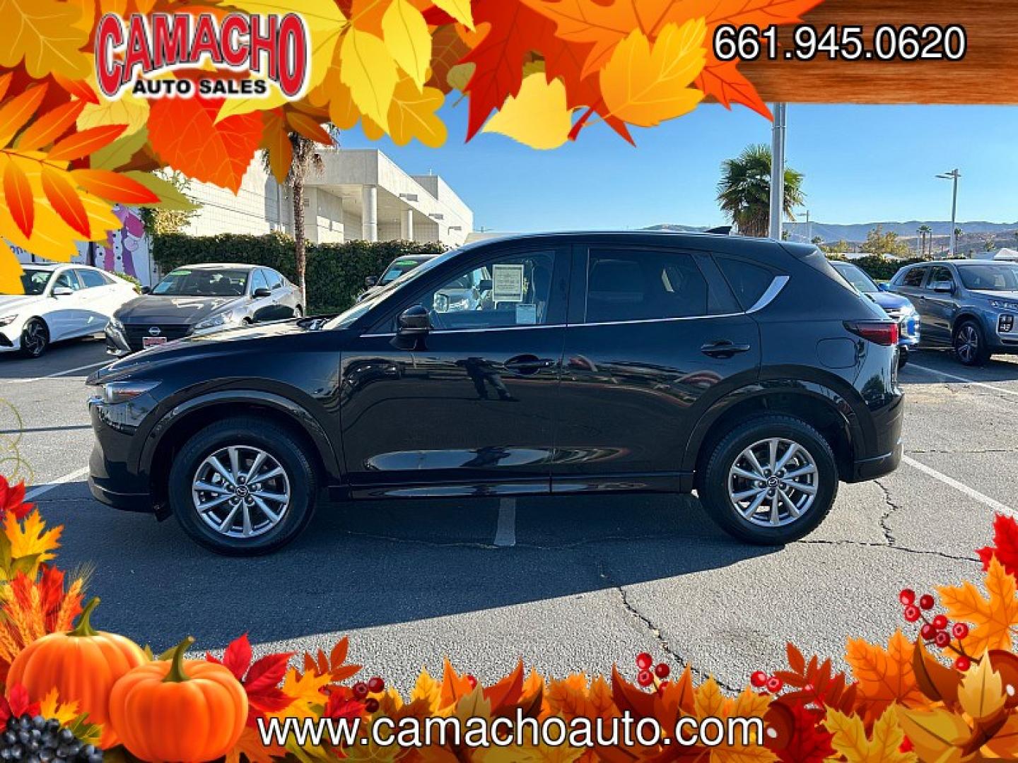 2025 Black Mazda CX-5 (JM3KFBBLXS0) with an 4-Cyl 2.5 Liter engine, Automatic 6-Spd transmission, located at 412 Auto Vista Drive, Palmdale, CA, 93551, (661) 945-0620, 34.592636, -118.136681- Photo#5