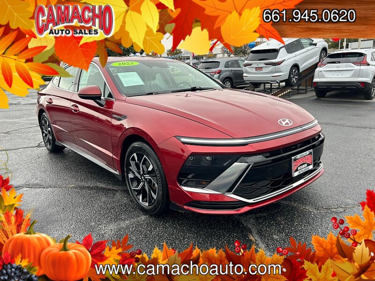 2025 RED Hyundai Sonata (KMHL64JA8SA) with an 4-Cyl 2.5 Liter engine, Automatic 8-Spd transmission, located at 412 Auto Vista Drive, Palmdale, CA, 93551, (661) 945-0620, 34.592636, -118.136681- Photo#0