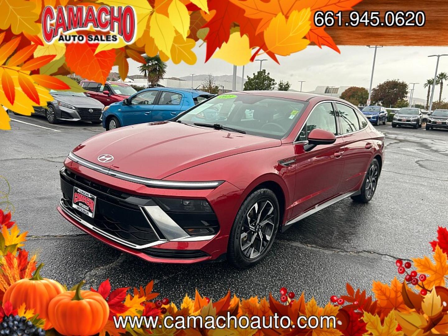 2025 RED Hyundai Sonata (KMHL64JA8SA) with an 4-Cyl 2.5 Liter engine, Automatic 8-Spd transmission, located at 412 Auto Vista Drive, Palmdale, CA, 93551, (661) 945-0620, 34.592636, -118.136681- Photo#4