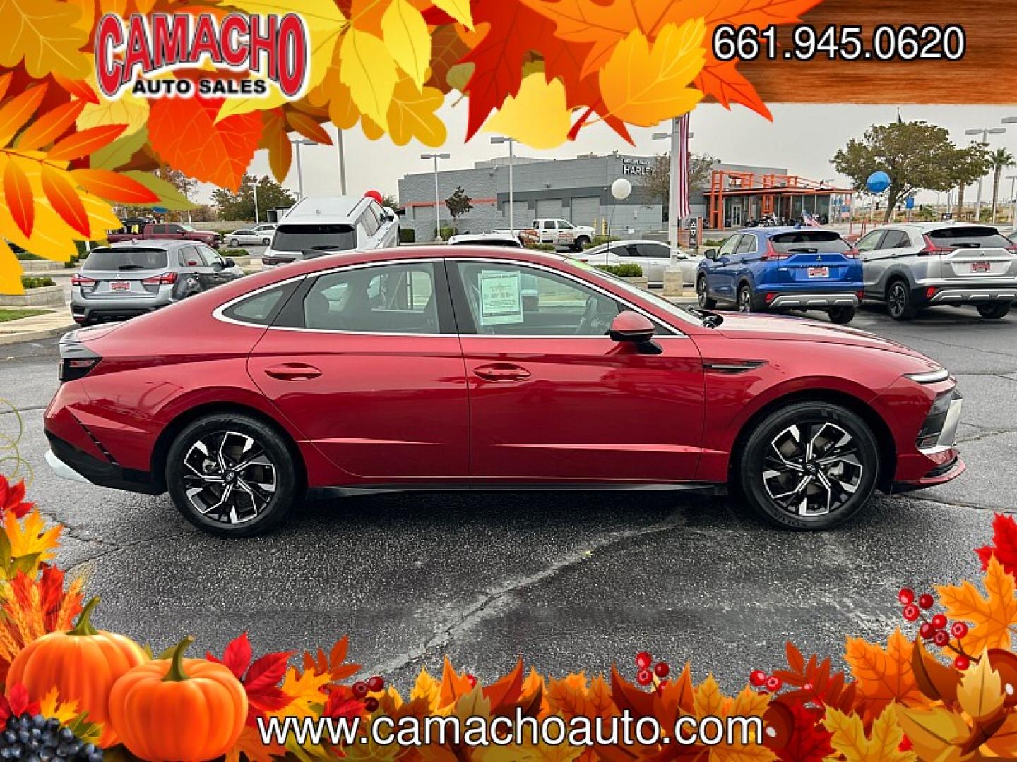 2025 RED Hyundai Sonata (KMHL64JA8SA) with an 4-Cyl 2.5 Liter engine, Automatic 8-Spd transmission, located at 412 Auto Vista Drive, Palmdale, CA, 93551, (661) 945-0620, 34.592636, -118.136681- Photo#9