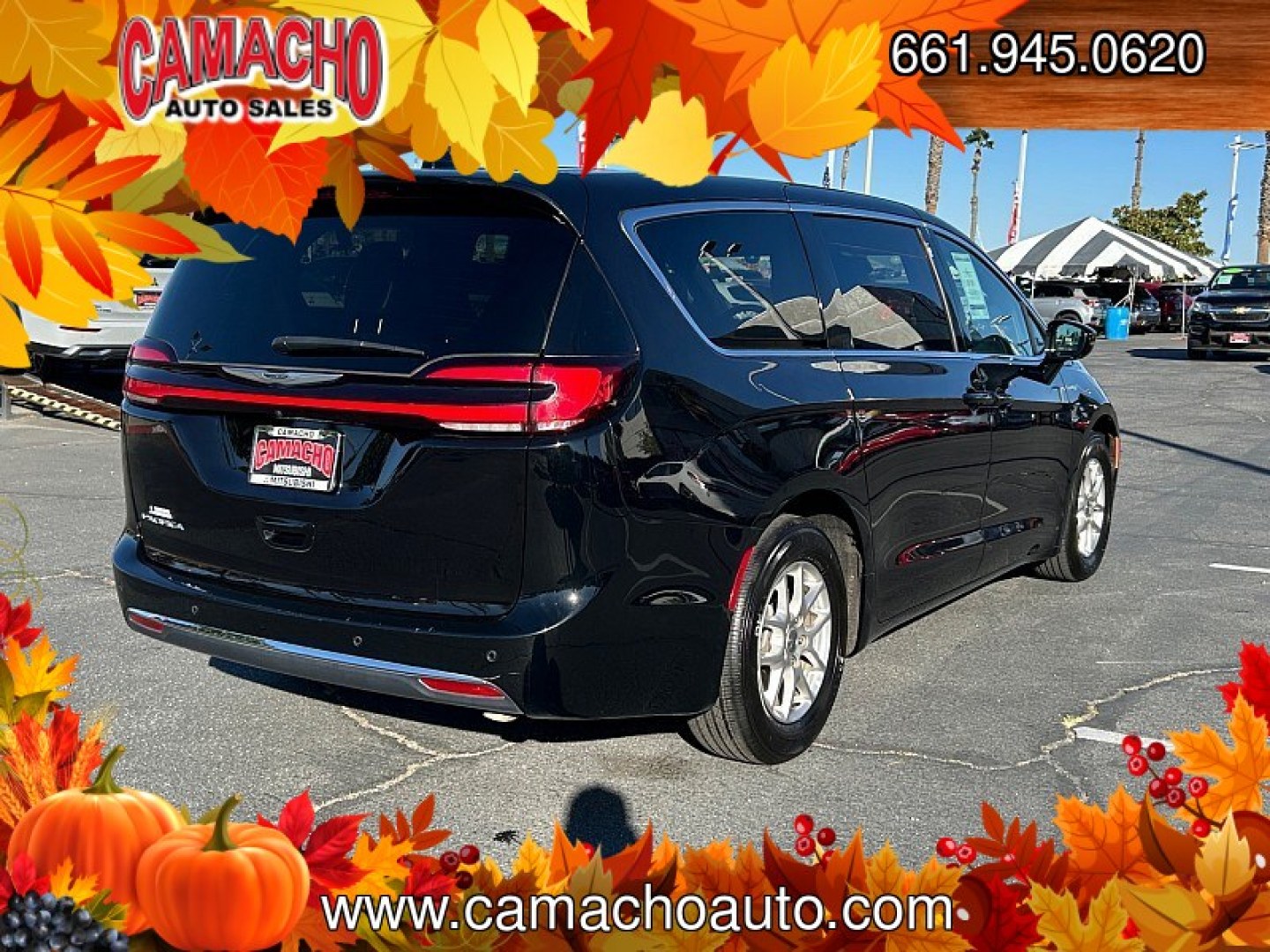 2025 BLACK /BLACK Chrysler Pacifica (2C4RC1BG0SR) with an V6 3.6 Liter engine, Automatic 9-Spd transmission, located at 412 Auto Vista Drive, Palmdale, CA, 93551, (661) 945-0620, 34.592636, -118.136681- Photo#2