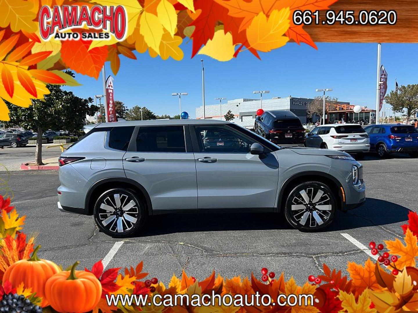 2026 GRAY Mitsubishi Outlander (JA4J3VAB9TZ) with an 4-Cyl Turbo Hybrid 1.5 Liter engine, Automatic CVT transmission, located at 412 Auto Vista Drive, Palmdale, CA, 93551, (661) 945-0620, 34.592636, -118.136681- Photo#5