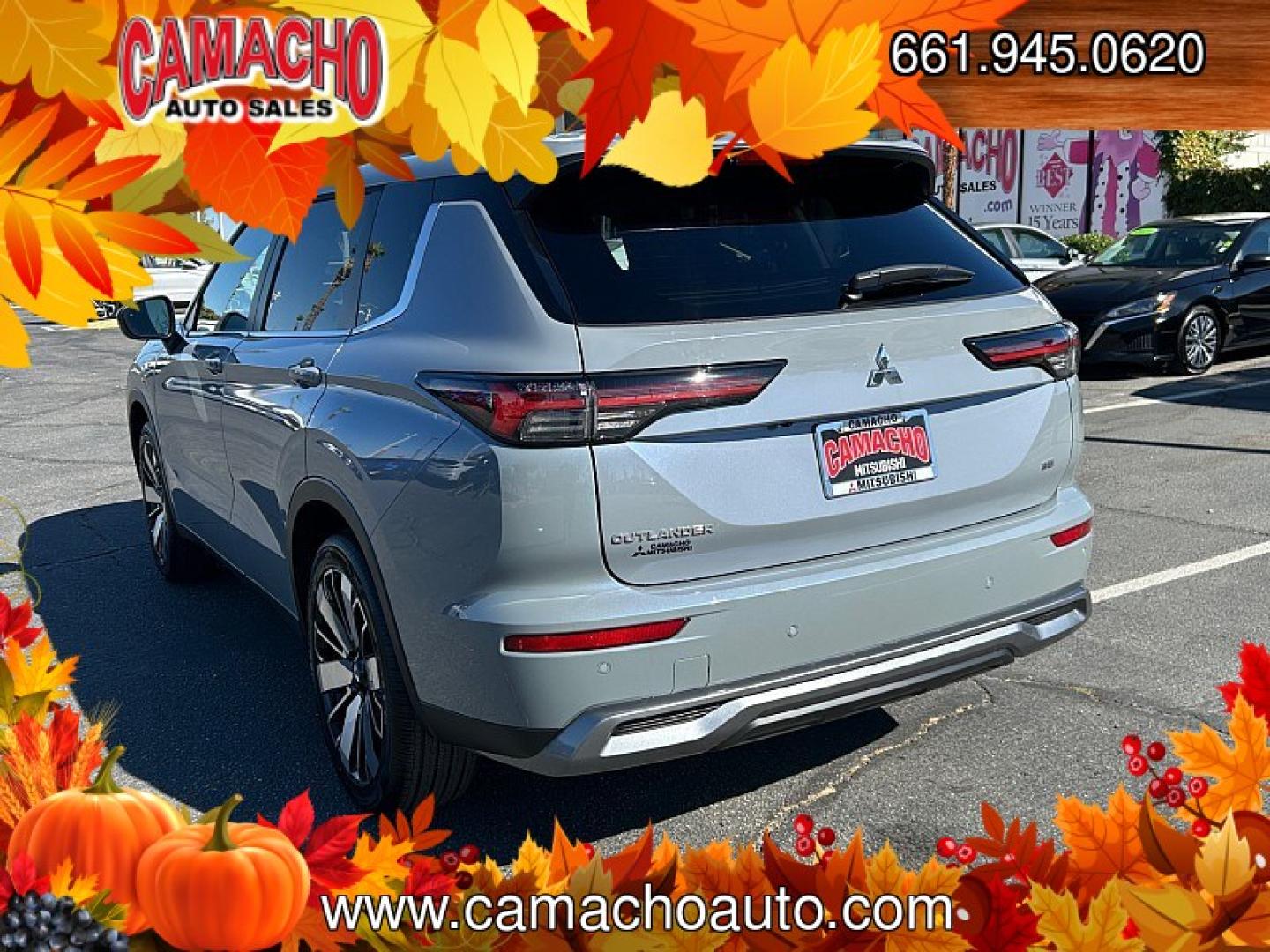 2026 GRAY Mitsubishi Outlander (JA4J3VAB9TZ) with an 4-Cyl Turbo Hybrid 1.5 Liter engine, Automatic CVT transmission, located at 412 Auto Vista Drive, Palmdale, CA, 93551, (661) 945-0620, 34.592636, -118.136681- Photo#8